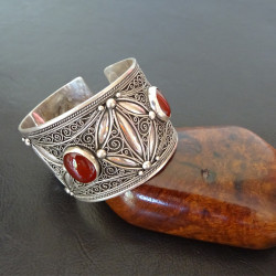 bracelet berbère manchette en argent 925