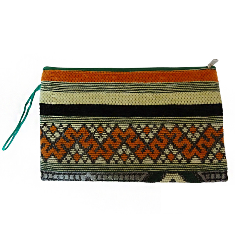 Pochette Orientale avec tissu berbère du style Kilim