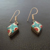 Boucles d'oreilles tibétaines