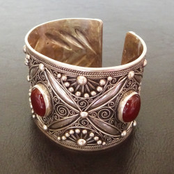 bracelet berbère en argent massif