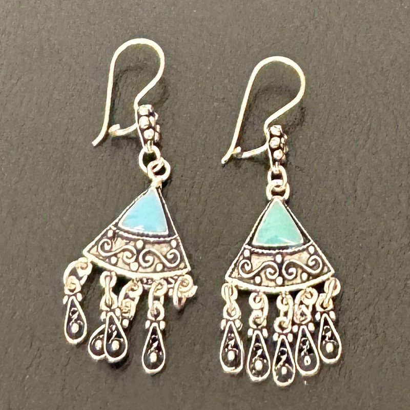 Boucles d'oreilles Berbères en argent