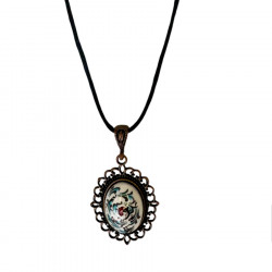 Collier pendentif en céramique d'Iznik