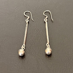 Boucles d'oreilles Touaregs fines et légères en argent 925